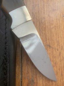 MAFFI SYDNEY AUSTRALIA Brown Handled Fixed Blade Knife With Sheath