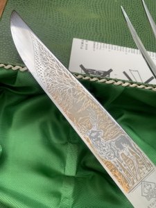 Puma Knife: Mint Carving set with Knife, Fork & Shears