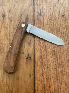 Puma Knife: Puma 644 Original Folding Pocket Knife with Jacaranda Handle Circa 70-80's