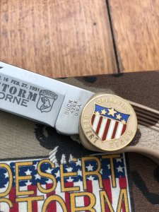 Buck Knife: BUCKLITE 426X USA Operation Desert Storm 101st Airborne Commemorative in Display Box