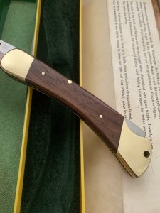 Puma Rare model 971 Game Warden 1970 Folding Lock Knife in box Serial Number 44074