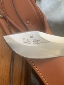 Puma Knife: Puma Original 1998 White Hunter 116374 in original Box sheath #32891
