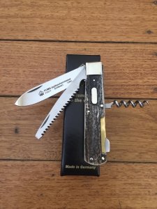 Puma Knife: Puma Jagdtaschenmesser III Hunting Pocket Knife with Stag Antler Handle