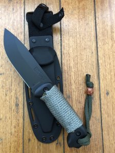 Ka-Bar Knife: Kabar -Becker BK2 Companion knife with Kydex Sheath