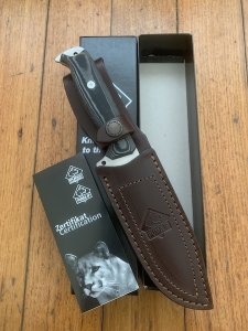 Puma Knife: Puma IP OutDoor Knife with Black Micarta Handle