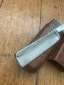 Puma Knife: Rare Puma Original Cut Throat Razor No 198 CAUDANO TORINO in Original Wooden Box