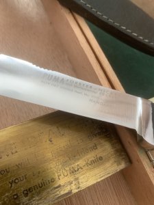 Puma Knife: Puma 1967 ForsterNicker Knife with Stag Handle & Original Wooden Box #84607