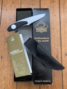 Puma Knife: Puma Cobra Fixed Blade Knife with Black ABS Handle