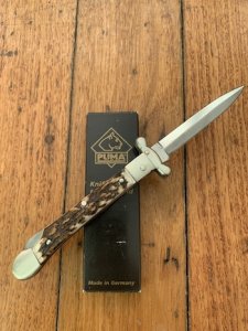 Puma Knife: Puma Large Medici Lock back Knife with Stag Handle 2007