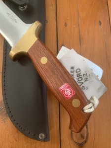 SVORD New Zealand made Svord 280B Bowie Knife 6.5" Swedish Carbon Steel Mahogany Handle