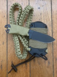 Ka-Bar Knife: Kabar -Becker BK-11 Special Edition knife with Kydex Sheath & Paracord