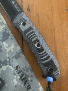Kizlyar Knife: Kizlyar AUS-8 Original ECHO Black Straight Blade with G10 Handle