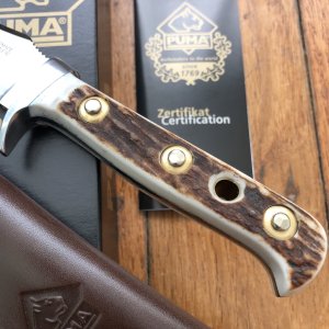 Puma Knife: Puma Current Model Skinner with Stag Handle