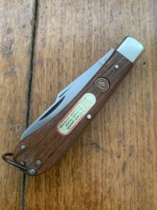 Puma Knife: Puma Original Rare 1979 Gelder Twin Blade Knife with Tools and Jacaranda Handle #24972