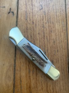Puma Knife: 2011 Puma Earl Folding Knife with Stag Antler Handle