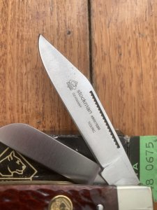 Puma Knife: Puma 2003 Stockman Folding Knife with Brown Jigged Bone Handle