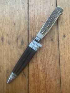 Linder Original Classic Super Stahl Nicker Knife with Stag Handle