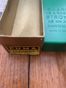 Puma Rare Model 970 Plainsman 1969 Folding Knife with original box & Paperwork & Pouch #96583
