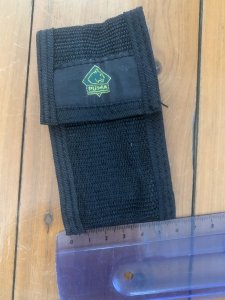 Puma Knife: Puma Small Size Black German Nylon Folding Knife Pouch