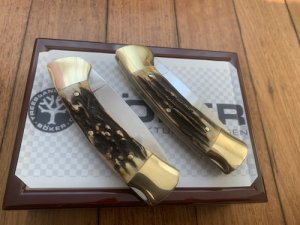 A Pair of Boker Tree brand Classic 4000 Solingen German Lock Knives in Display Box