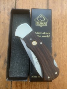 Puma Knife: Puma 2017 4 Star Full Sized Folding Lock Knife with Cocobolo wood Handle
