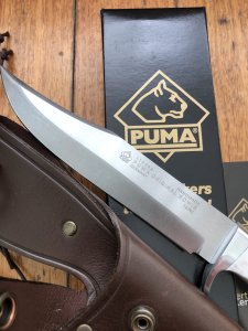 Puma Knife: Puma Current Model Bowie Handmade Knife with Stag Antler Handle