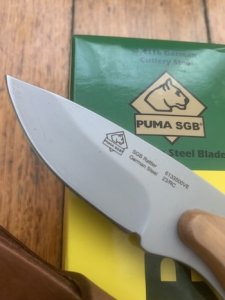 Puma Knife: 2023 Puma SGB Rattler Fixed Blade Knife with Olive Wood Handle