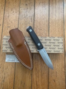 LionSTEEL Italy. Model B40 GBK Handle with Leather Sheath