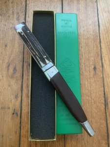 Puma Knife: Puma 1970 Vintage 3573 Boot Knife with Stag Handle & Original Box  #22072