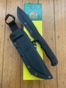 Puma XP Shadowcat Tactical Knife with G10 Black Handle and Kydex Sheath
