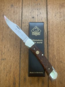 Puma Knife: Puma Castellan Folding Knife with Snakewood Handle