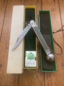 Puma Knife: Puma Vintage 1984 Fishermans Knife in Original Box with Warranty #18481