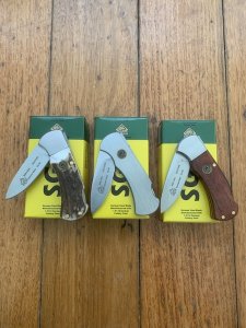 Puma Knife: Puma SGB Mini 4 Star Folding Lock Knife with Jacaranda Wood Handle