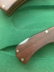 Puma Set of 2 - 1987-90 4 Star Rosewood Folding Knife Set in Puma Display Box