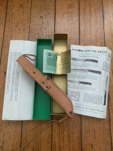 Puma Knife: Puma Hunters Pal 1969 in Original Sheath and Original Box with Warranty #96583