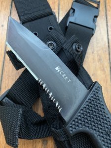 CRKT M60 SOTFB BLACK TANTO TACTICAL MILITARY KNIFE IN TACTICAL SHEATH
