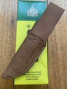 Puma Knife: 2023 Puma SGB Rattler Fixed Blade Knife with Olive Wood Handle