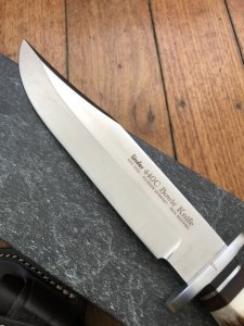 Linder Original Stag Handled German Big Bowie 7" Blade