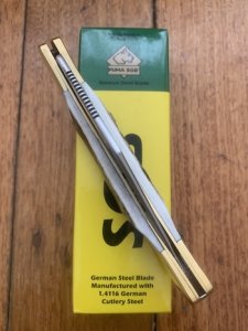Puma SGB Knife: Puma 2023 SGB Warden Stag Handle Folding Pocket Knife