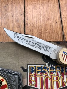 Buck Knife: BUCKLITE 426X USA Operation Desert Storm 101st Airborne Commemorative in Display Box