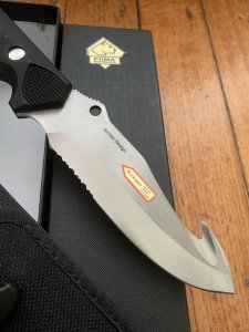 Puma Knife: Puma Rare 132001 2002 Huntac Tactical Survival Knife with Gut Hook in Original Box