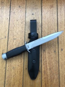 Karatel-1 Merita-K Cobra Russian Hand Made Tactical Combat Knife with Leather Sheath