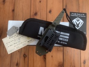 Medford UDT-1 Fixed Blade OD Green in Tactical Sheath