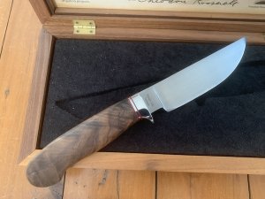 Browning Knife Theodore Roosevelt 150 Year Commemorative Knife in Wooden Display Box