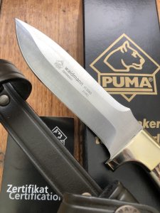 Puma Knife: Puma Waidmann Knife with Stag Antler Handle