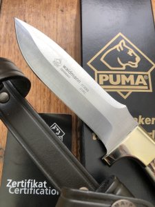 Puma Knife: Puma Waidmann Knife with Stag Antler Handle