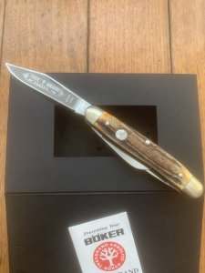 Boker Tree brand Classic 125yr Model 4474 3 Blade Stockman German Lock Knife in Original Box