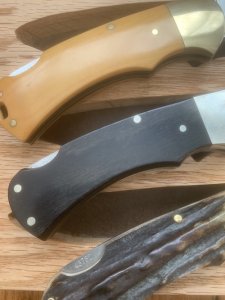 Puma Set of 3 - Full Size 4 Star Folding Knife Set in Display