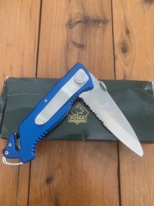 Puma Knife: Puma Very Rare 2007 Model 890012 PFR (Police Fire and Rescue) Folding Knife in Original Box