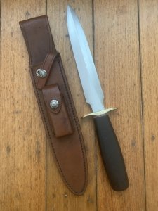 Randall Knives USA: Model 2-8" Custom Fighting Stiletto knife in Original Sheath